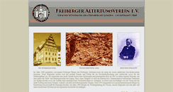 Desktop Screenshot of freiberger-altertumsverein.de